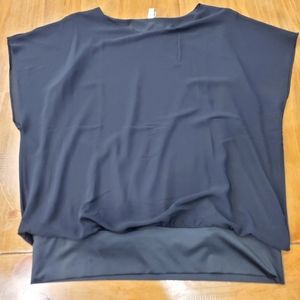 Black sheer blouse